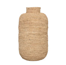 Load image into Gallery viewer, Small Raffia Cylindrical Vase
