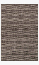 Load image into Gallery viewer, INDOOR/ OUDOOR BLACK AND GREY ISLE RUG BY LOLOI
