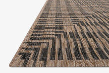 Load image into Gallery viewer, INDOOR/ OUDOOR MULTI BROWN AND BLACK RUG BY LOLOI
