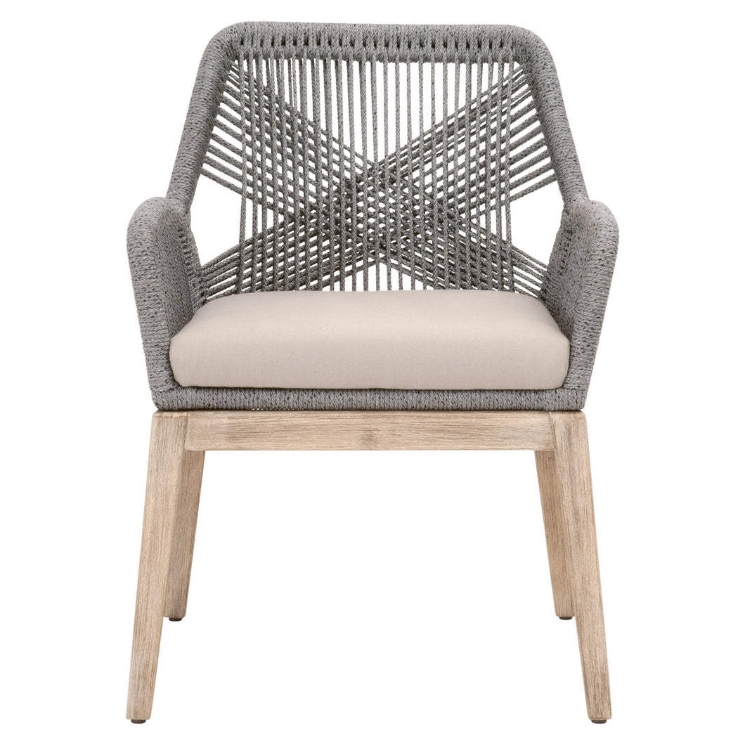 LOOM DINING CHAIR WITH ARMS